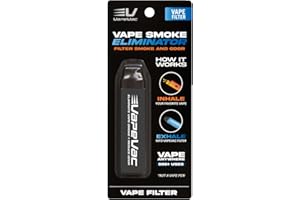 VAPE VAC VapeVac (Registered AMZ Brand) – Pocket-Sized Personal Air Filter for Discreet Output Reduction | Minimizes Odor, Keeps Air Fresh | Not an Emission Device – 500+ Uses (Black)