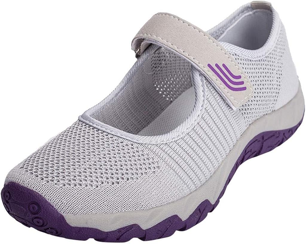 BURFLY Women's Mary Jane Trainers Graceful Memory Foam Slip on
