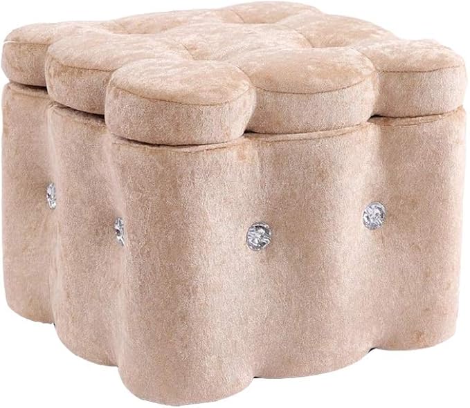 FGYUI Platzsparendfu?hocker - Taburete de almacenamiento, reposapiés