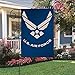 Bonsai Tree Burlap us Air Force Spring Garden Flags 12x18 Prime Double-Sided Yard Outdoor Decorative Flag Banner Stopper & Anti-Wind Clip...