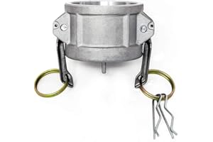 Gloxco Cam and Groove Fitting, Aluminum, Type DC, 2" Dust Cap (CAM-20-DC-AL)