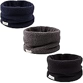 Zsedrut Fleece Warm Kids Scarf Thick Velvet Boys Girls Round Scarves Toddler Kids Winter Neck Warmer