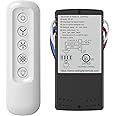 Universal Ceiling Fan Remote Control Kit for Replaced, Replacement for Harbor Breeze Hampton Bay Litex, 3-Speed Light Dimmer,