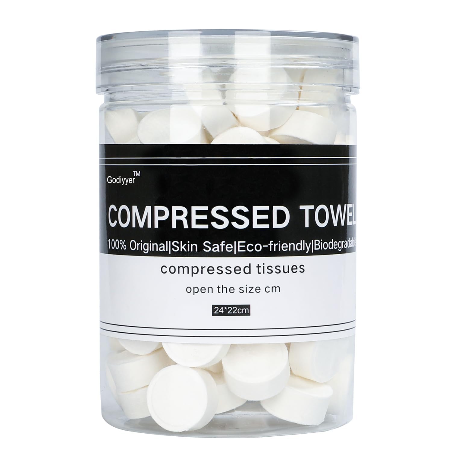 100pcs Compressed Towels Disposable Tissue Mini Portable Compressed Coin Wipes for Travel/Beauty/Salon/Outdoor Sports