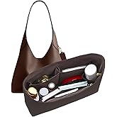 DOIAPUOS Dupont Paper Purse Organizer Inserts for brooklyn 28 Insert Keeps Tote Handbag(Brown)