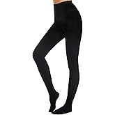 Pularlegs Women's Cable Knit Tights - Cozy Warm Opaque Fall Winter Sweater Tights, Black/Dark Gray/Warm White (S/M-L/XL)