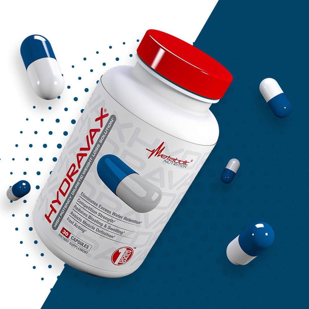 Metabolic Nutrition Hydravax, 30 Capsules, Eliminates Water Retention, Competition Strength, One Dose Daily: Health & Personal Care