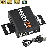 COWEEN HDMI 2.0 Repeater 4K x 2K 2160P 18Gbps Bandwidth HDMI2.0 Booster Support 3D 1080P HDMI Signal Amplifier Female to Female Up to 60m / 200ft Lossless Transmission