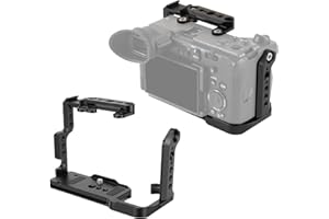 XUMIUZIY FX2 Camera Cage, Aluminum Alloy Camera Rig Expansion Frame with Plate for RS2 RS3 RS4 Stabilizers, Multi Mounting Po