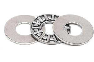 MEYOOZIISU AXK1024 Thrust Needle Roller Bearings with Washers 10mm Bore 24mm OD 2mm Width 5 Sets