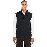 Men's Cruise Two-Layer Fleece Bonded Soft Shell Vest 4XL BLACK
