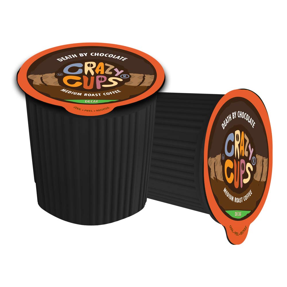 Crazy Cups Decaf Flavored Hot or Iced Coffee, for the Keurig K Cups 2.0