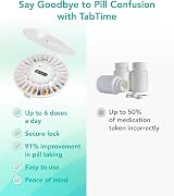 TabTime Automatic Pill Dispenser 6 Alarms Lockable Lid 28 Compartments view 6