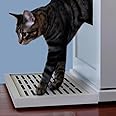 THE REFINED FELINE Litter Catch for The Refined Litter Box Enclosure Cabinet in Smoke Gray, Solid Wood with Slots to Catch Stray Litter As Cats Exit The Litter Box, Trap Door for Easy Emptying