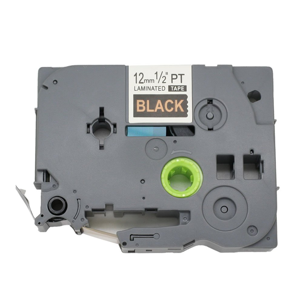 BROVACS 1 Pack Gold on Black Label Tape Compatible for Brother P-Touch TZ 334 TZe 334 12mm 1/2" OPA1133D