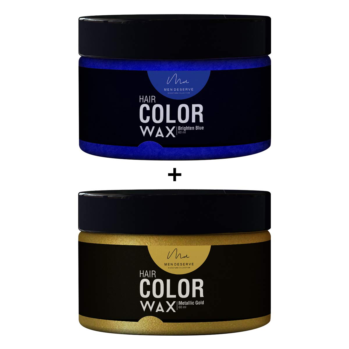 Buy Men Deserve Combo Of Hair Color Wax Brighten Blue 60ml And