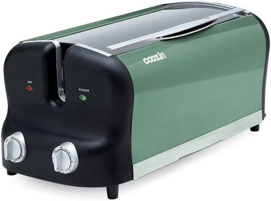 review COOZIN Indoor Barbecue Roaster Spin Round Grill Electric Oven 220V BBQ Stainless Steel (Red)