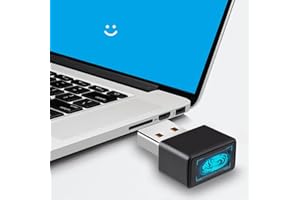 AHANIN USB Fingerprint Reader - Windows Hello,for Windows 10/11 Laptop & PC Unlock File Encryption Fingerprint Scanner 360° Touch Speedy Matching Security Key