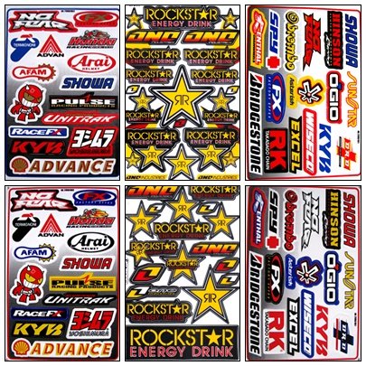 Graphic Racing Sticker Decal Motocross ATV Dirt 6 Sheets Rs602
