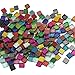 200Pcs/200g Mosaic Tiles Decoration Crafts 10MM Rectangle Mixed Color Glass