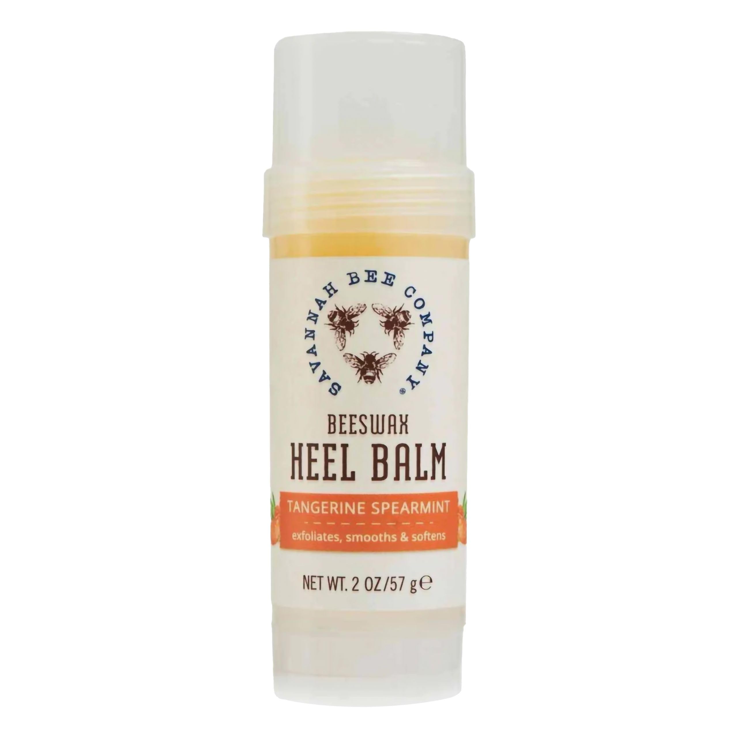 Savannah Bee Company Beeswax Heel Balm - Foot Balm for Cracked Heels with Tangerine Fragrance