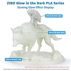 ZIRO Glow in The Dark Filament, PLA Filament