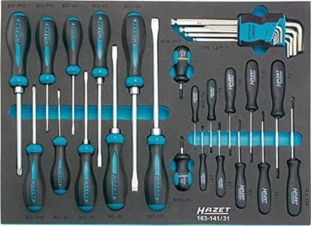 Hazet 163-141/31 Tool Set in Safety-Insert-System
