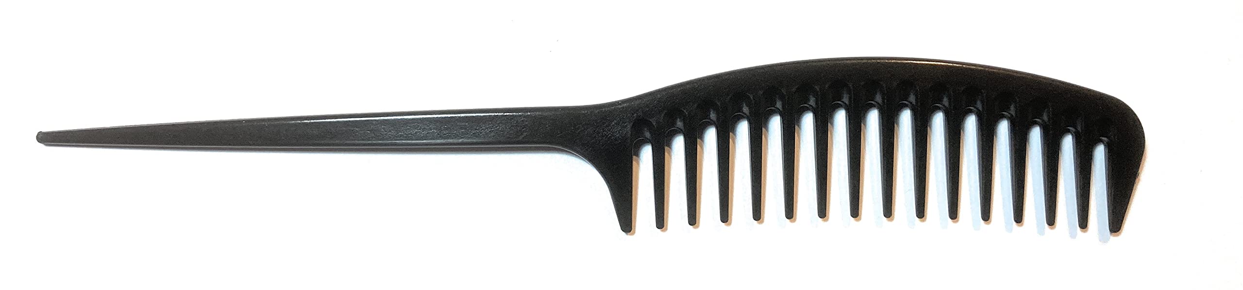 Strähnenboy 826 by Jäneke Handle Tail Comb Coarse Teeth Carbon Comb Anthracite Black 22 cm 14 Prongs Afro Comb Anti-Static