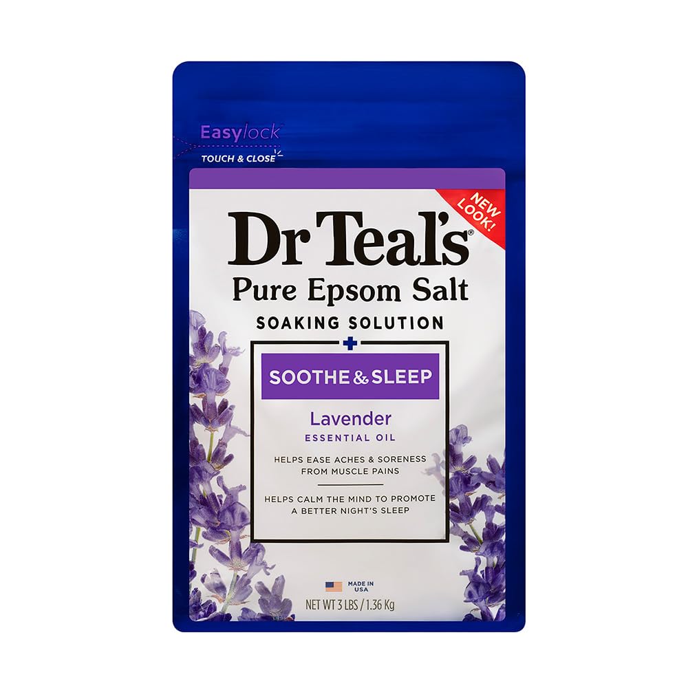 Beauty Goddess Dr Teal's Sooth and Sleep with Lavender Soaking Salt Solution, 1.36 kg