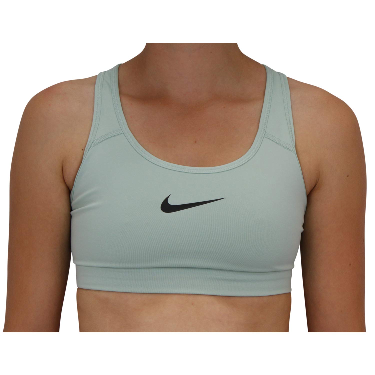 NIKE Women's Sporty Breast Holder Swoosh Sport bh, Pistachio Frost/Black, XS UK