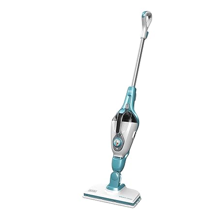 Black+Decker FSMH1351SM-QS 9-in-1 Dampfbesen Steam-mop mit Steamitt Dampfhandschuh inklusive Zubehör, 1300 W