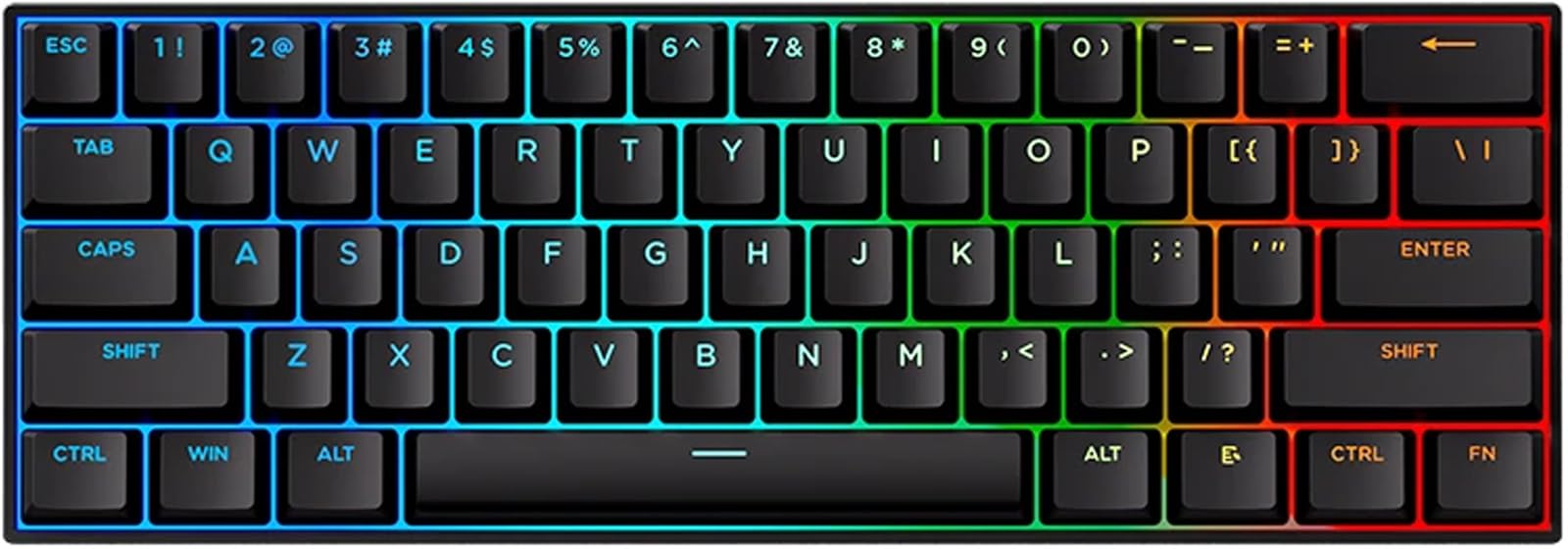 Hyekit x MCHOSE ACE 60 PRO 60% Wired Magnetic Switch Mechanical Gaming Keyboard, Rapid Trigger Hall Effect Keyboard, Hyper-Fast Adjustable Actuation, 8K Hz Polling Rate, RGB HotSwap, for PC/Mac, Black
