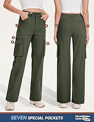 Moosehill Cargo Hiking Pants Women High Waisted