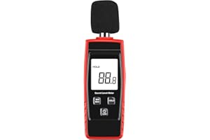 LEERCHUNAG Decibel Meter Digital Noise Meter Portable SPL Meter Range 30-130dB(A) db Meter Noise Volume Measuring Instrument Sound Monitoring Tester MAX/MIN, Data Hold Use for Home, Noisy Neighbor Factory
