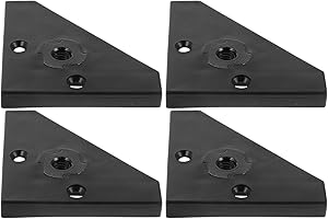SHERCHPRY 4pcs Triangular Plastic Foot Pads for Foosball Table, Small Foosball Floor Cushions, Table Soccer