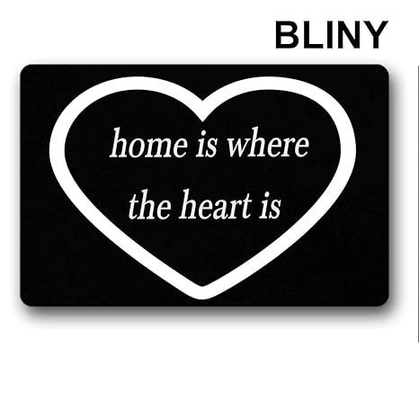 Amazon Com Bliny Funny Doormat Entrance Mat Home Is Where