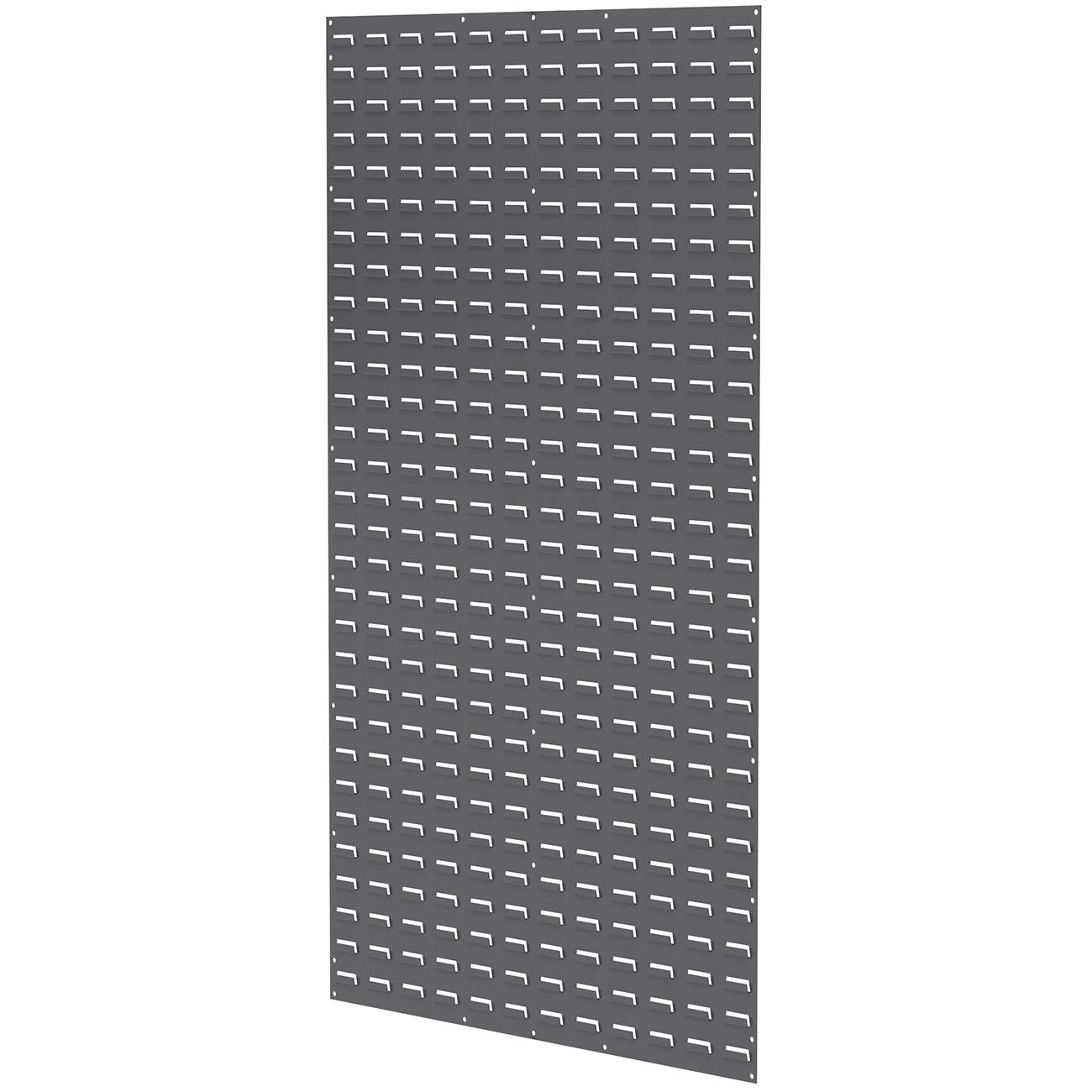 Akro-Mils 30161 Heavy Duty Wall Mount Garage Storage Steel Louvered Panel | Wall Storage Bin Hanging Organizer System for AkroBins, 36-Inch W x 61-Inch H, Grey, Single