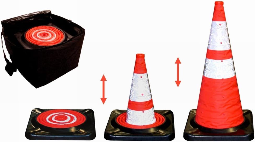 Dicke Safety Products CC5B Collapsible Cone with Storage Bag, 28" (Pack of 5)