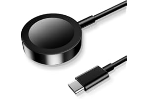 XIWXI 𝟐𝟎𝟐𝟓 𝐔𝐩𝐠𝐫𝐚𝐝𝐞𝐝 Magnetic Charging Cable for Apple Watch Charger,[USB C Port] Wireless Charger Cables Compatible with iWatch Series Ultra/10/9/8/7/6/SE/SE2/5/43.3FT/1M,Black