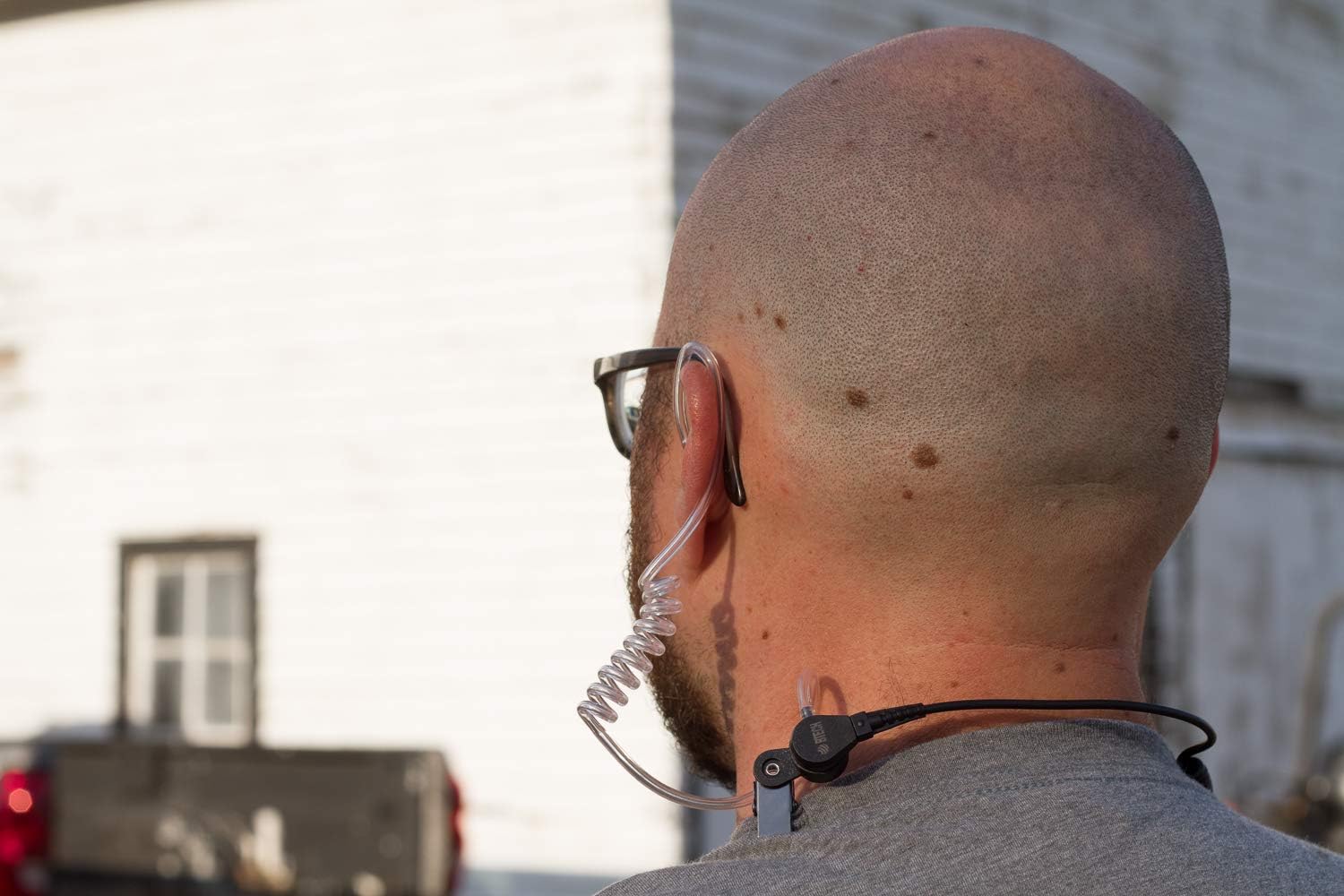 BTECH QHM01 3.5mm Listen-ONLY Heavy-Duty Surveillance Earpiece (Includes earmolds and Earbud) with Clear Acoustic Coil Tube for Two-Way Radios, Transceivers, and Radio Speaker Mics Jacks