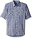 Akademiks Men's Howard Big and Tall Long Sleeve Plaid Buttondown Shirt