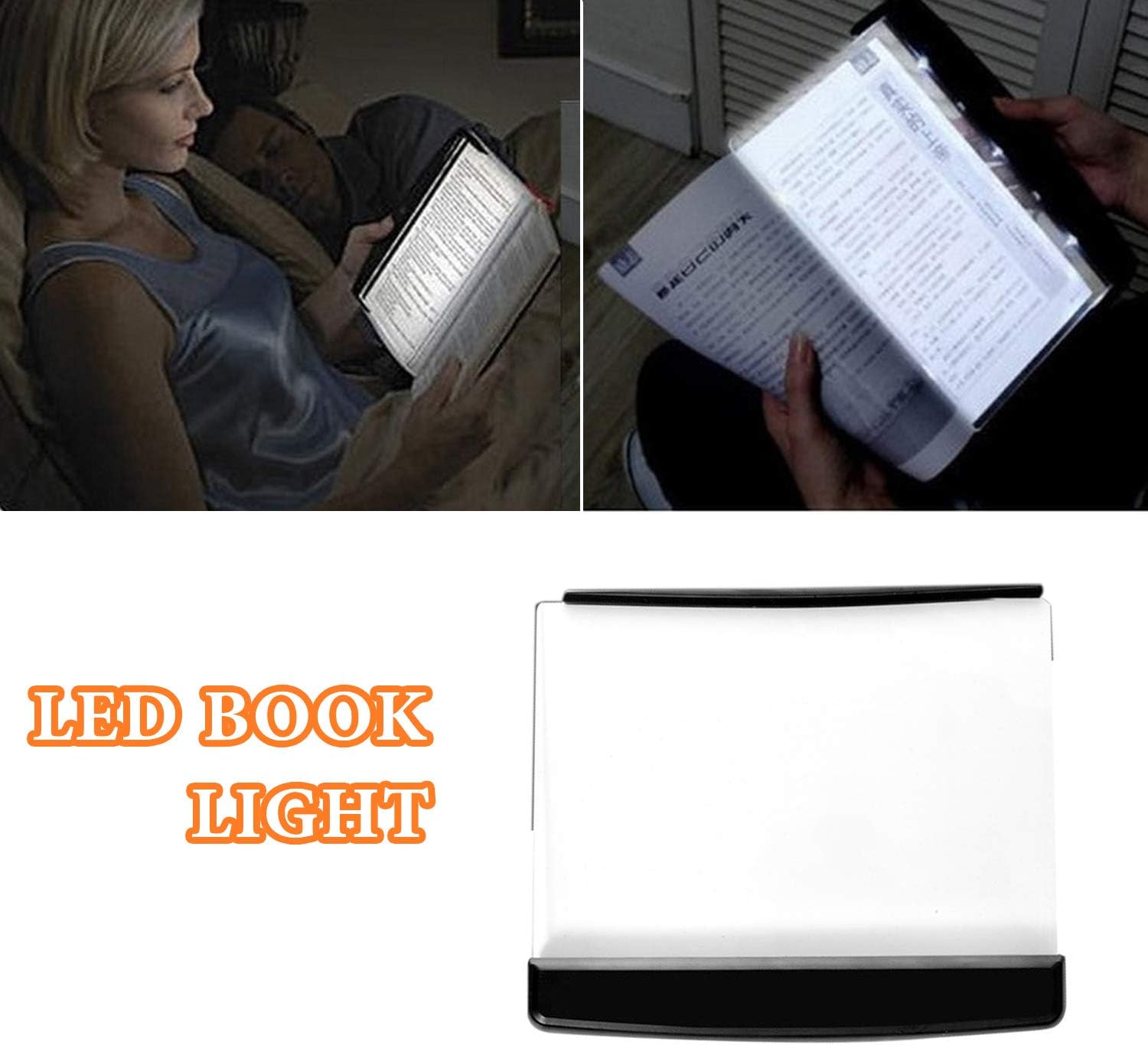 Uchada 2019 Portable LED Read Panel Light Book Reading Lamp Night Vision