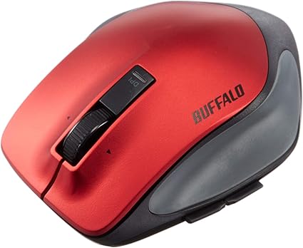 Amazon Co Jp Buffalo Bluetooth Blueled プレミアムフィットマウス Mサイズ レッド Bsmbb505mrd 家電 カメラ