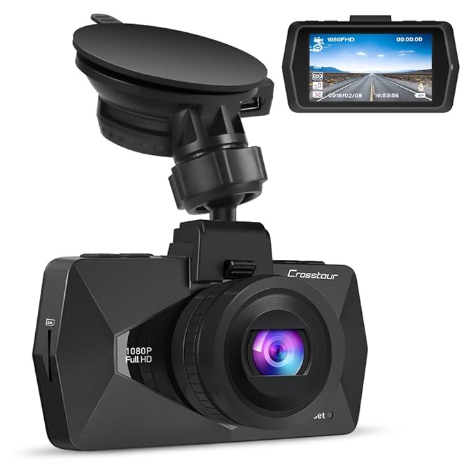 Crosstour Mini in Car Dash Cam HDR Car Camera 1080P FHD