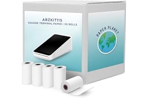 PAPERPLANET Thermal Receipt Printer Paper for Square Terminal by Paper Planet | 30 Rolls | SPD2-01