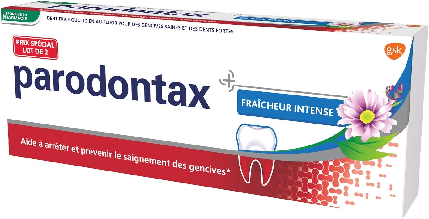 Parodontax Toothpaste Intense Freshness 2 x 75ml, Parodontax Fluorescent Toothpaste Intense Freshness Pack of 2 X 75 Ml - Image 4