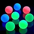 Skylety 8 Pieces Glow in The Dark Sticky Balls Elevated Glowing Stress Balls Relax Cool ASMR Stuff Toy for Ceiling Wall Adults(1.8 Inches,Pink, Yellow, Blue, Green)