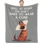 TUCVHOX Get Well Gifts for Women Men After Surgery, Get Well Blanket, 60"x50" - Funny Surgery Recovery Gifts Thinking of You Gift Feel Better Gift for Women Men, Comfort Blankets for Healing (Gray)