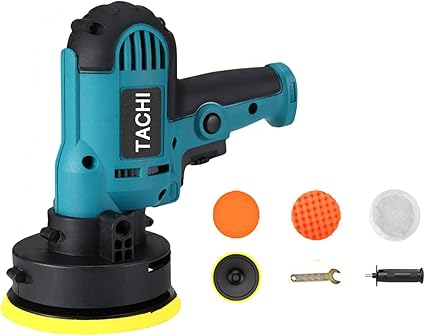 Amazon ポリッシャー 700w強力モーター 研磨機 操作簡単 サンダポリシャー 六級変速 車磨き 研磨パッド付き 110v対応可能 小型 サンダポリシャ コンパクトツール キズ消し 艶出し 傷消し スポンジパット付き 自動車用 業務用 家庭用 日本語説明書 ポリッシャー