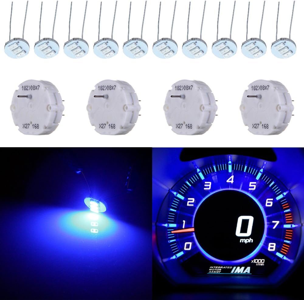 cciyu X27 168 Stepper Motor Repair Kit Replacement fit for Instrument Cluster Gauge(4 Motors,10 4.7mm Mimi Light Bulb)